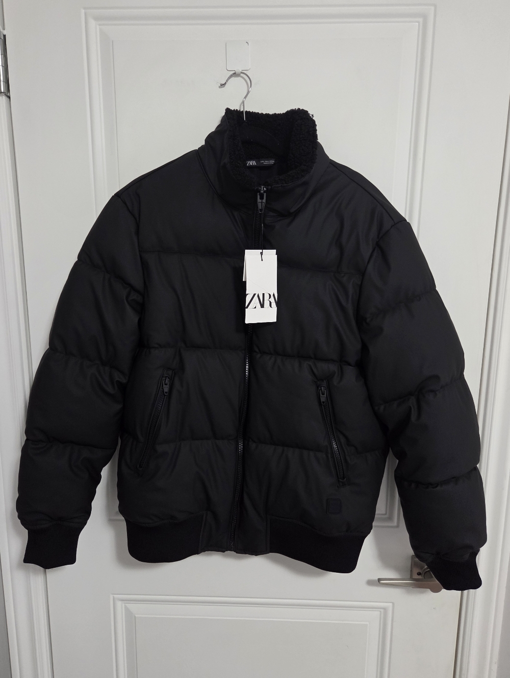 NWT - Zara Dnwr. Men's Rubberised Puffer Jacket - Size L